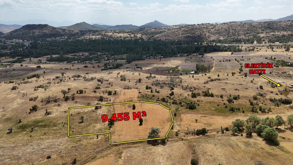 MERAM İNLİCE DE 9.455 M2 MÜSTAKİL TAPULU SULANABİLİR TARLA