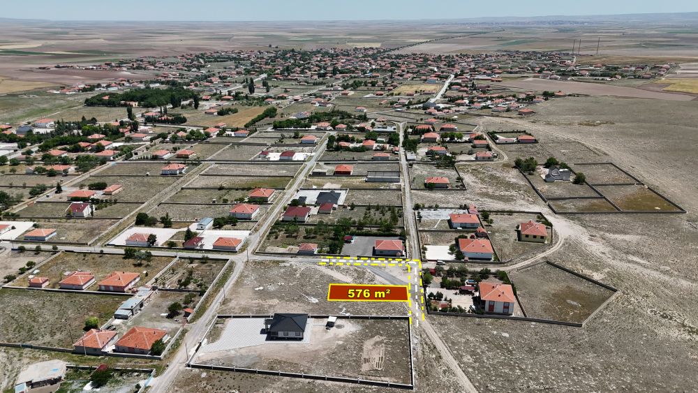 KONYA / CİHANBEYLİ / BULDUK MAHALLESİNDE 576 m² MÜSTAKİL TAPULU İMARLI ARSA